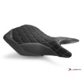 LUIMOTO DIAMOND Rider Seat Covers for the YAMAHA YZF-R3 (15-24), YZF-R25 (14-20), and MT-03 (20-23)
